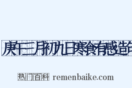 庚午三月初九日寒食有感造句是什么意思的图片